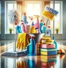 Miss Magic cleaning and organising
